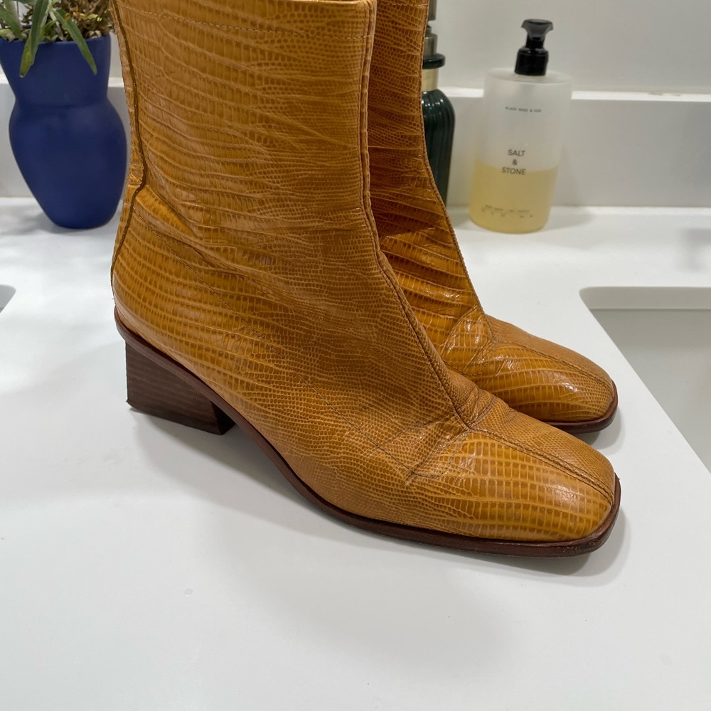 Paloma Wool Mustard Heeled Boots - Picture 2 of 8